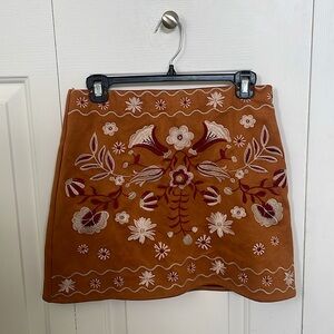 Miami Medium Aztec Embroidered Skirt